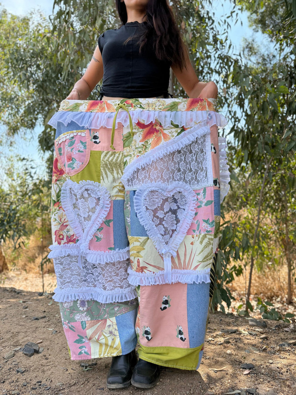 Upcycled Adjustable-Waist Pants