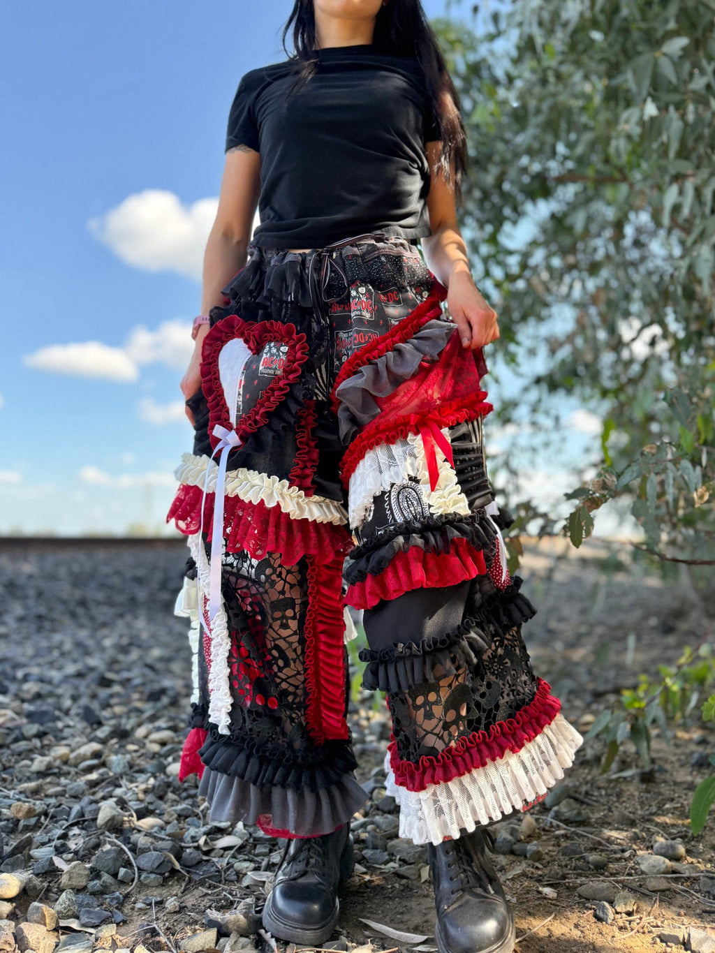 Upcycled Adjustable-Waist Pants