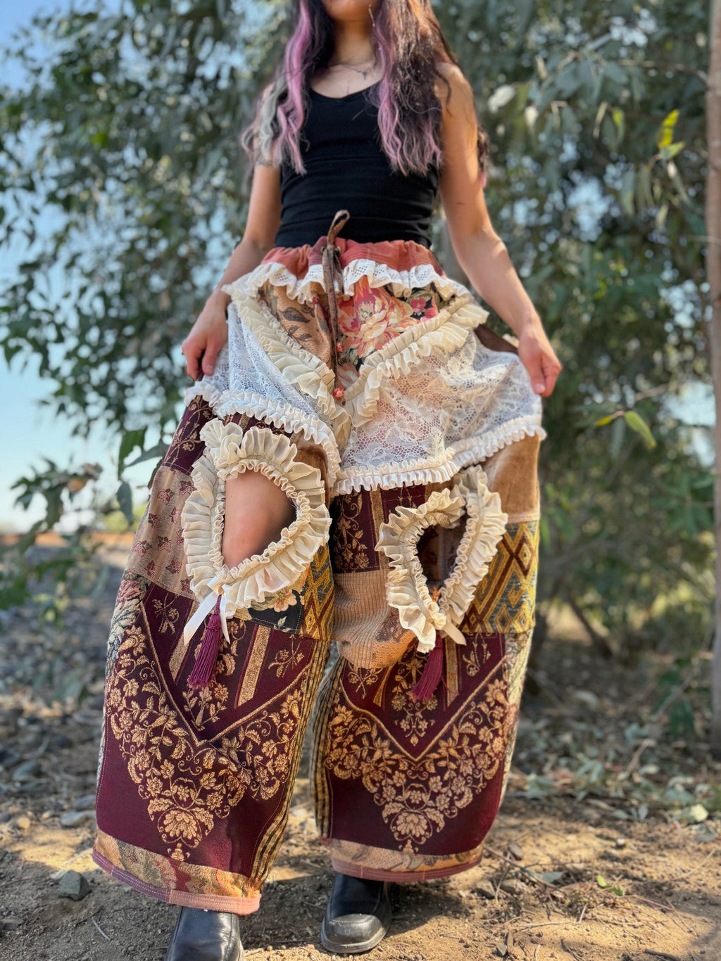 Upcycled Adjustable-Waist Pants