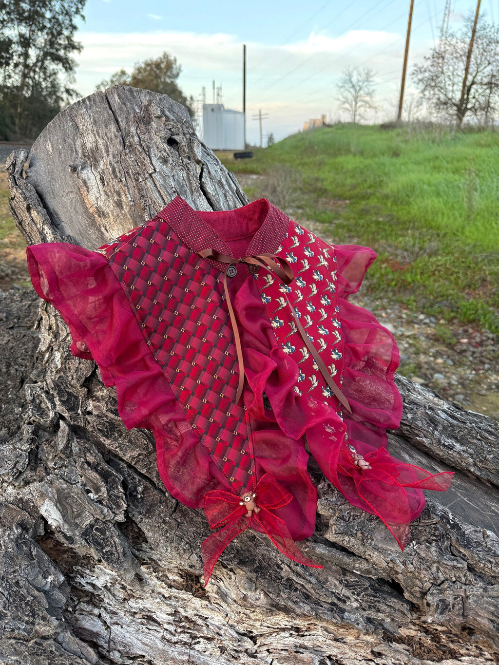 Upcycled Ruffle Collar