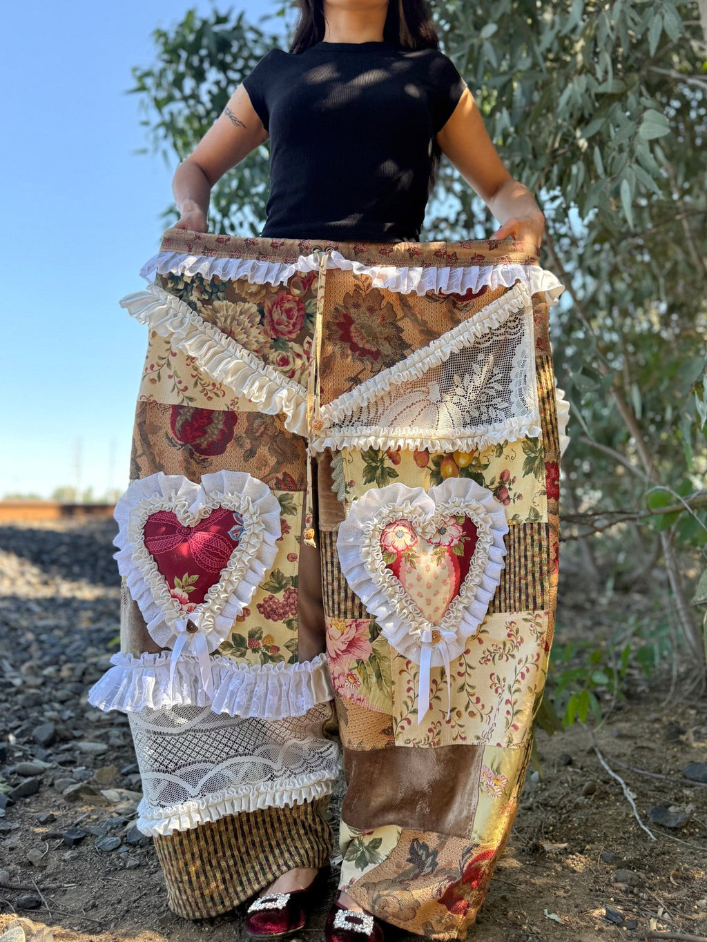 Upcycled Adjustable-Waist Pants