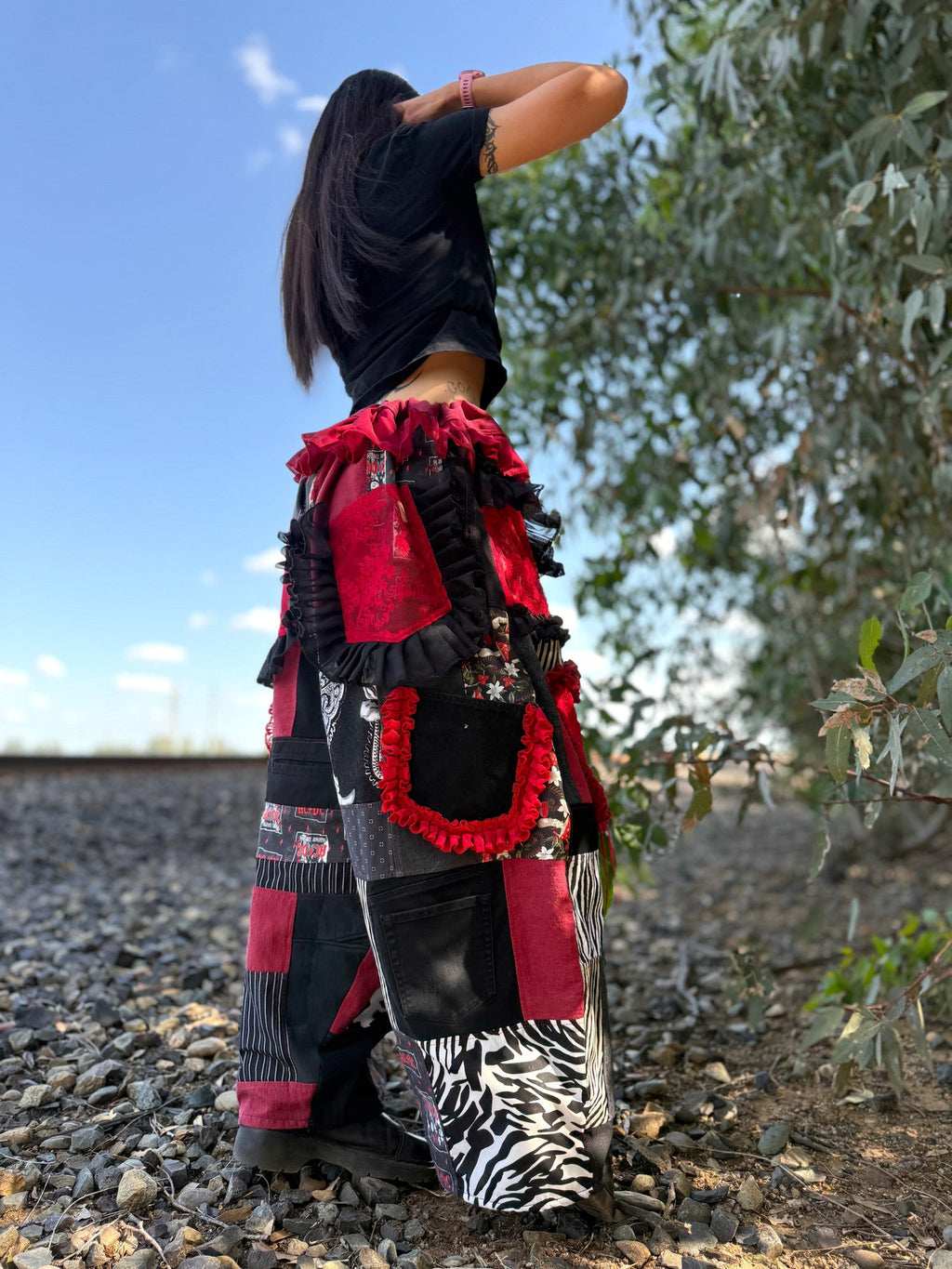 Upcycled Adjustable-Waist Pants
