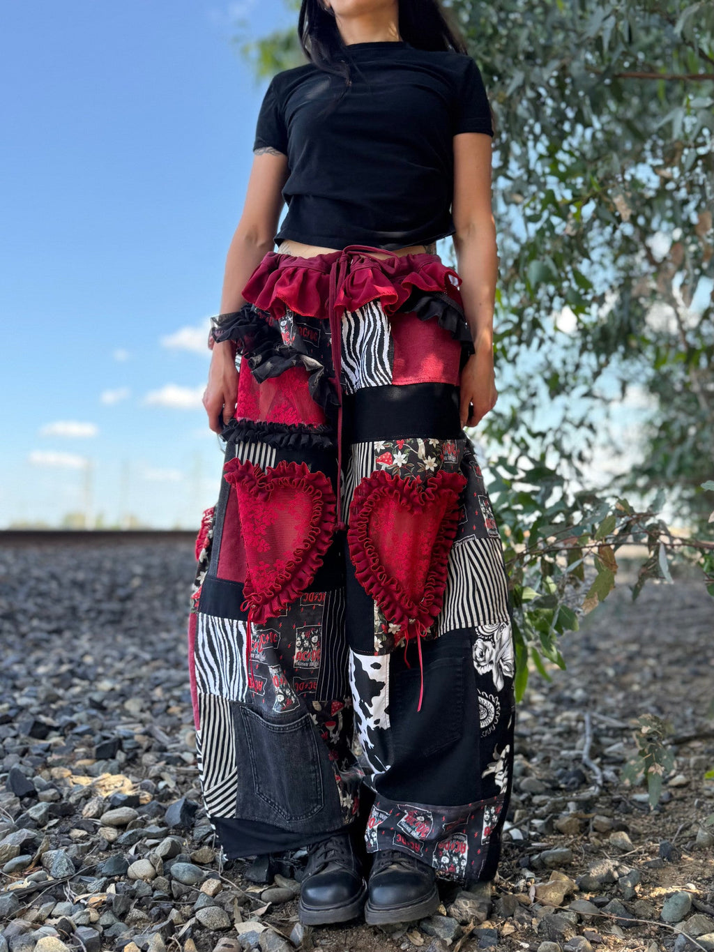 Upcycled Adjustable-Waist Pants