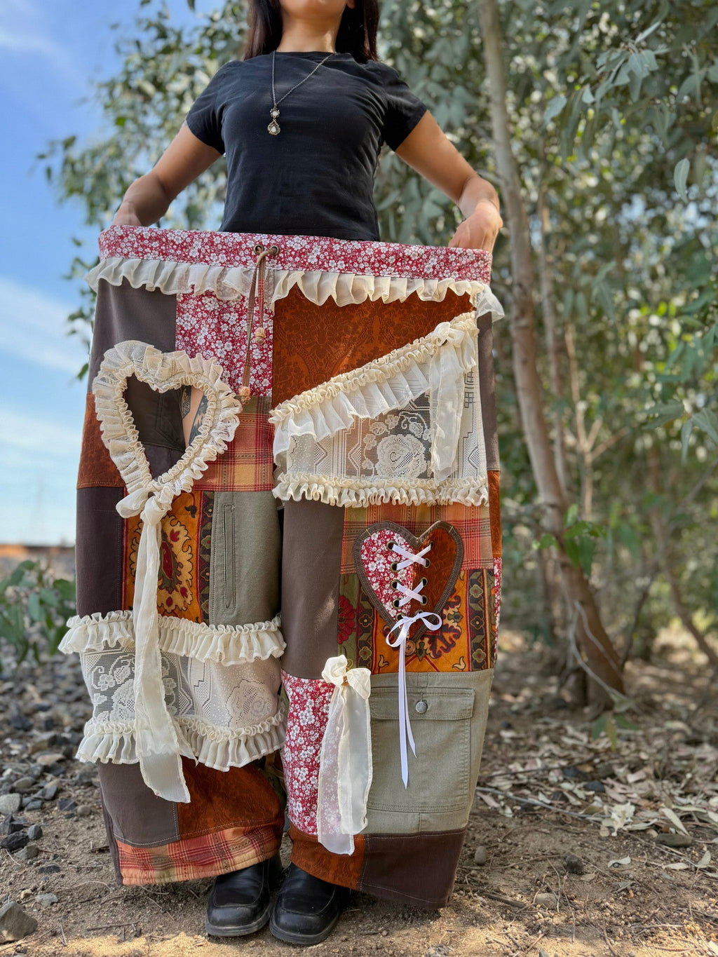Upcycled Adjustable-Waist Pants