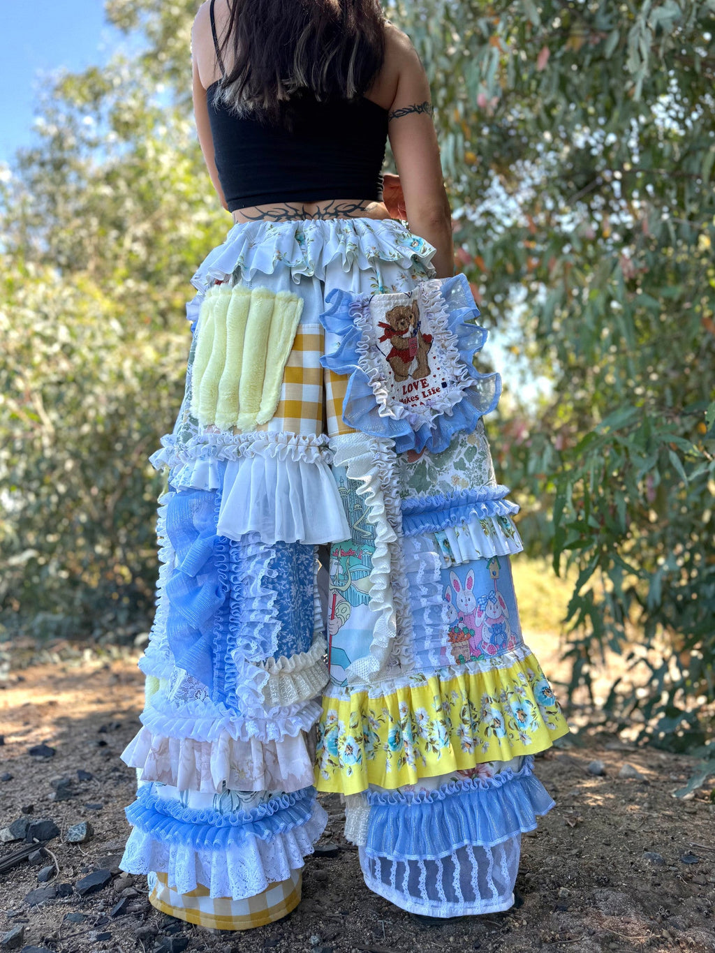 Upcycled Adjustable-Waist Pants