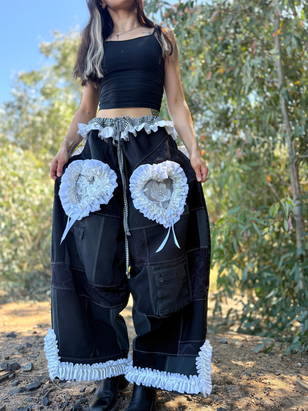 Upcycled Adjustable-Waist Pants