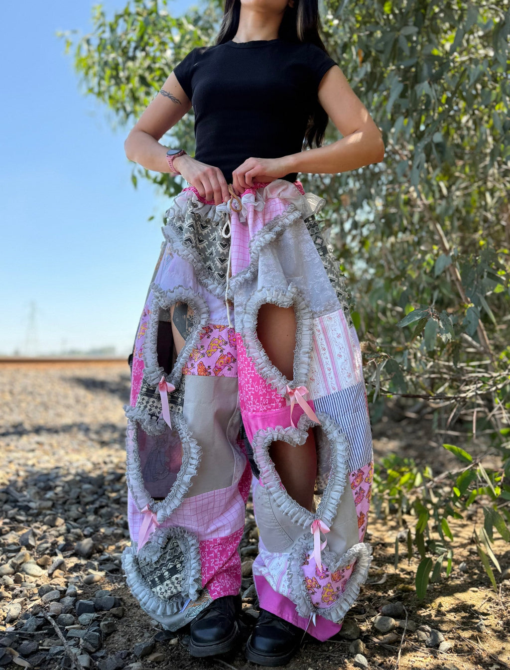 Upcycled Adjustable-Waist Pants