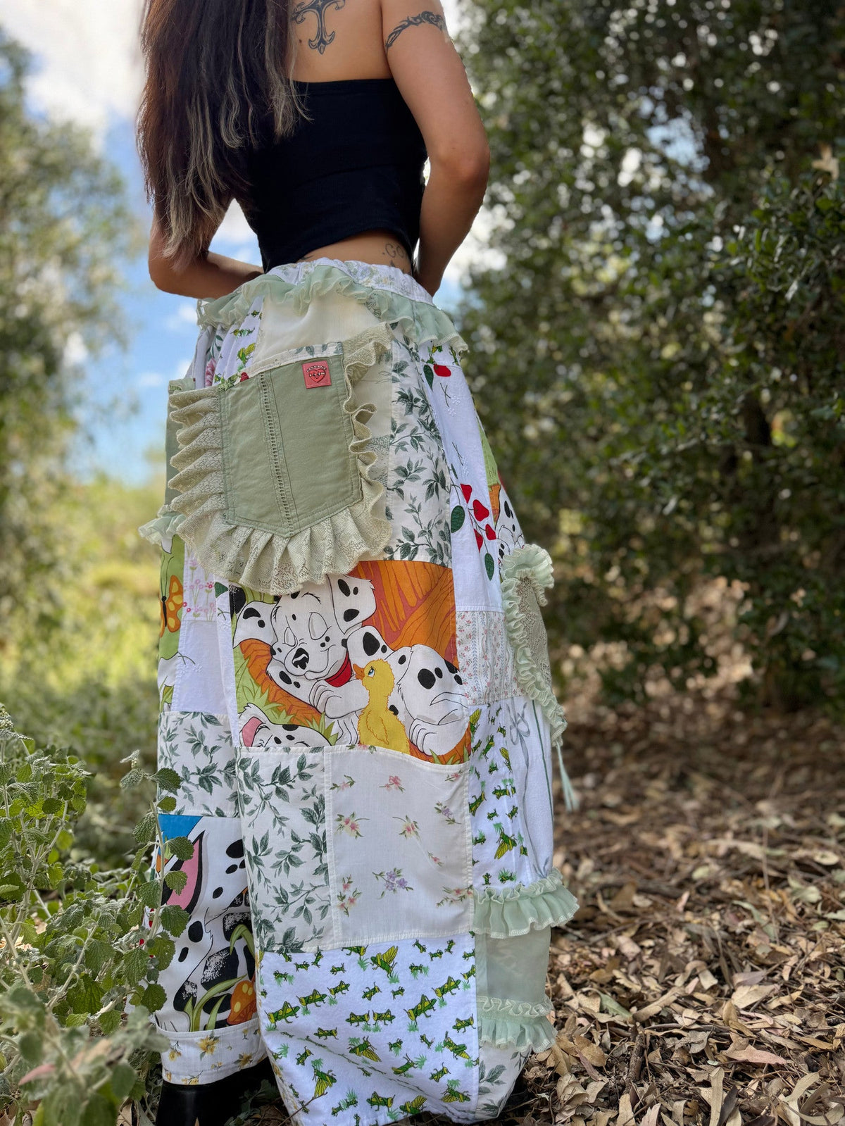 Upcycled Adjustable-Waist Pants