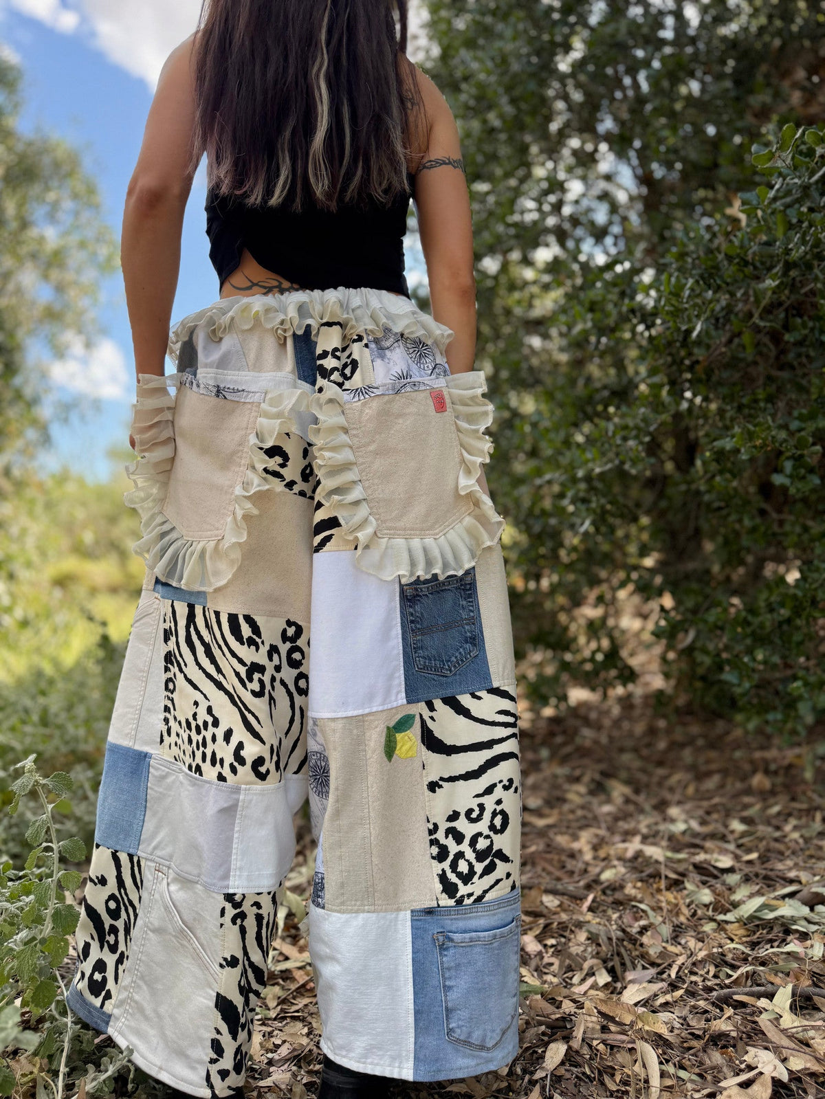 Upcycled Adjustable-Waist Pants