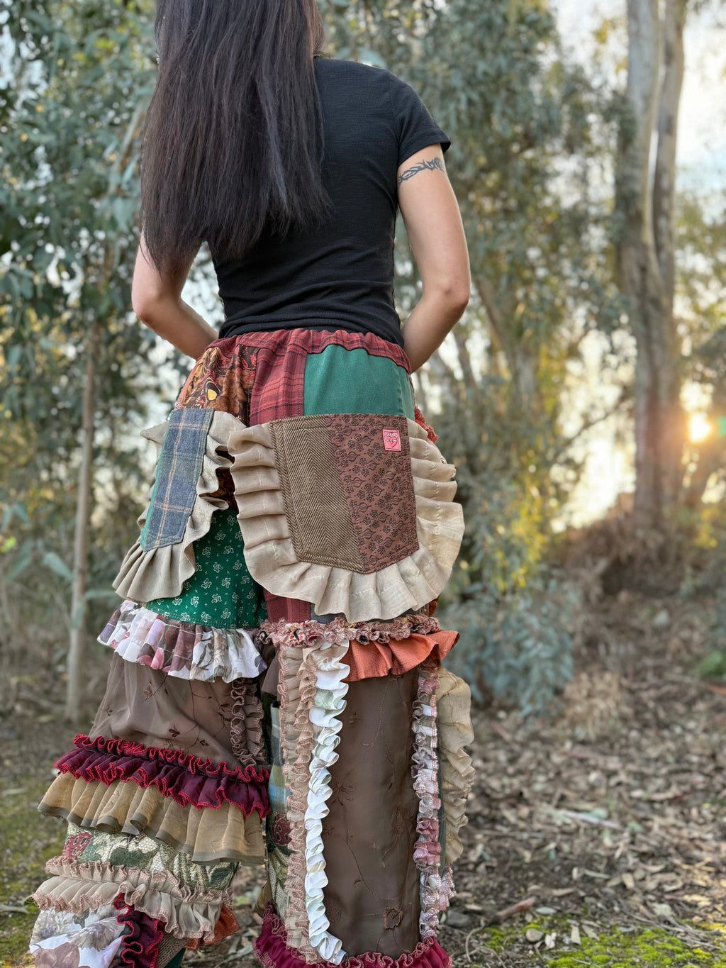 Upcycled Adjustable-Waist Pants