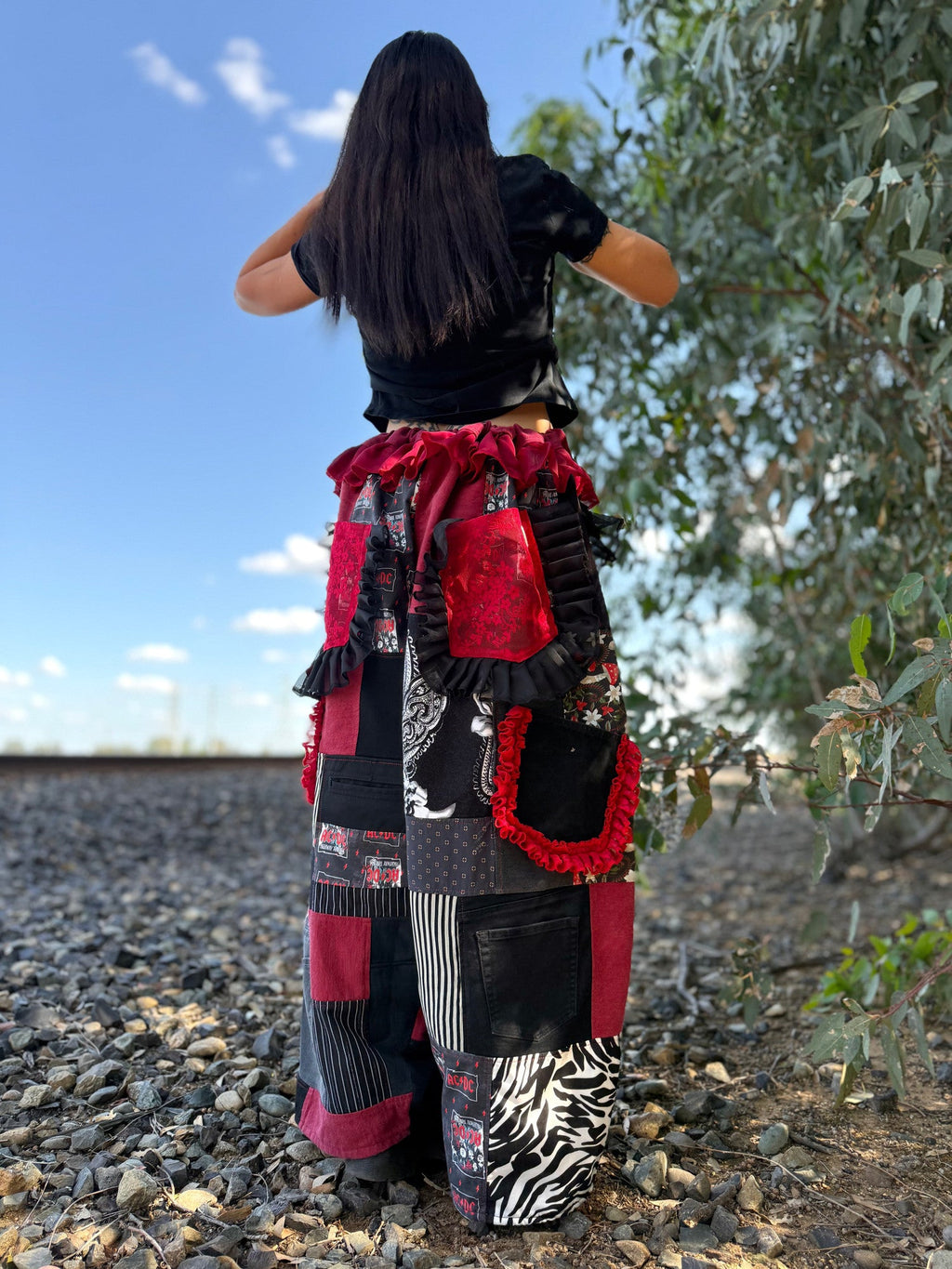 Upcycled Adjustable-Waist Pants