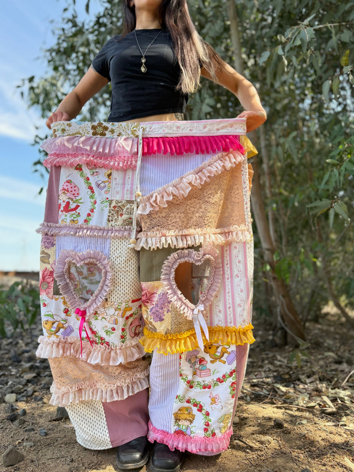 Upcycled Adjustable-Waist Pants