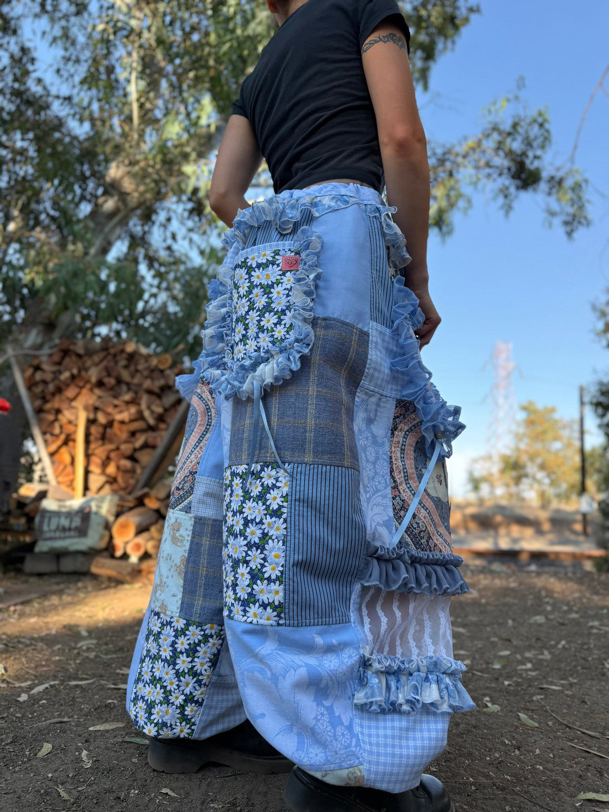 Upcycled Adjustable-Waist Pants