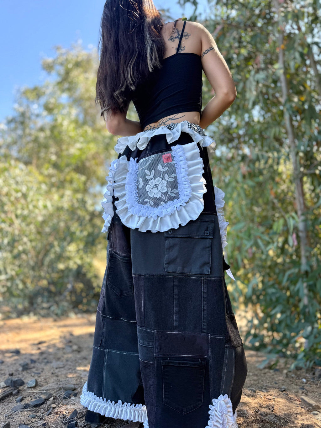 Upcycled Adjustable-Waist Pants