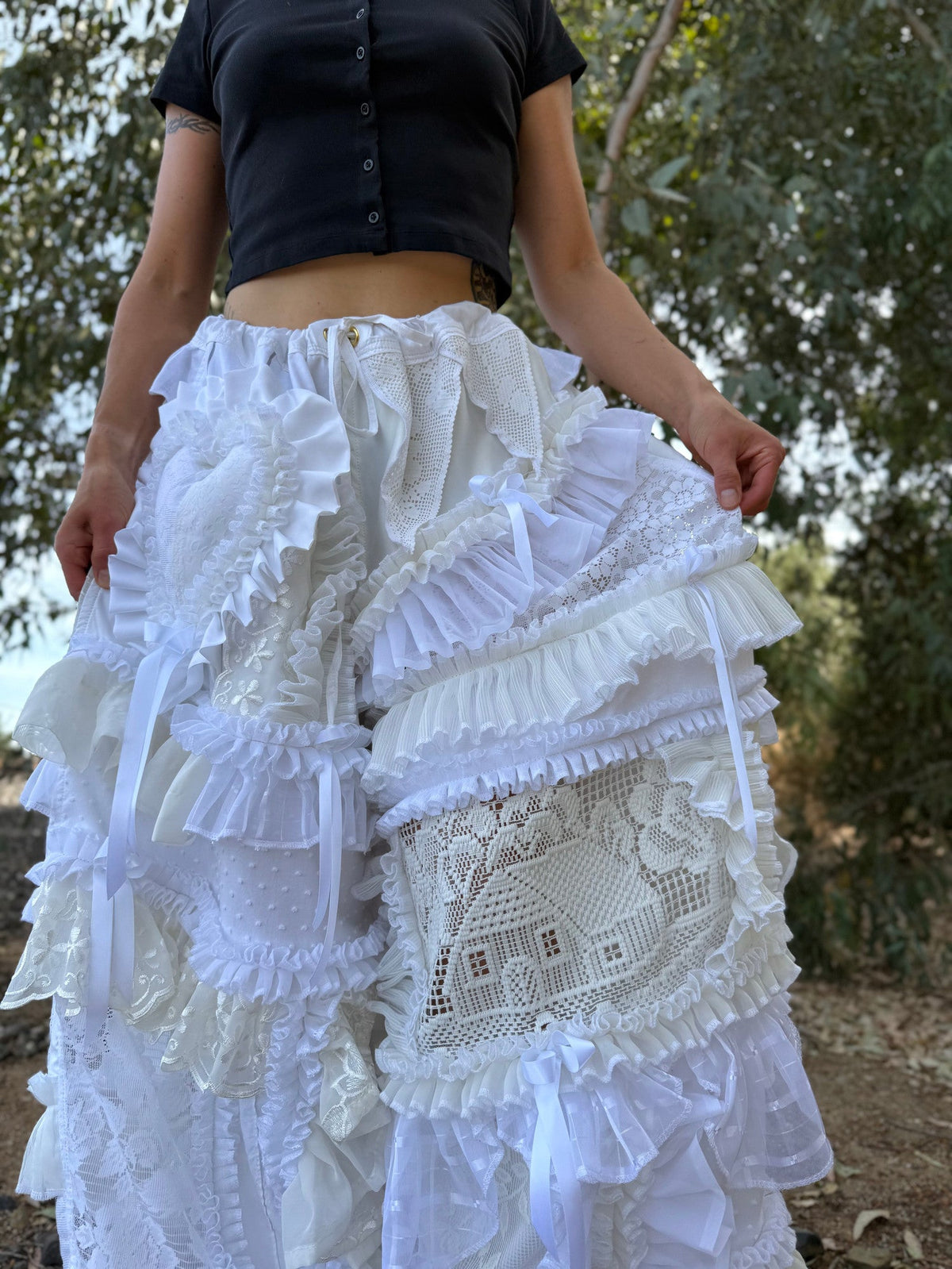 Upcycled Adjustable-Waist Pants