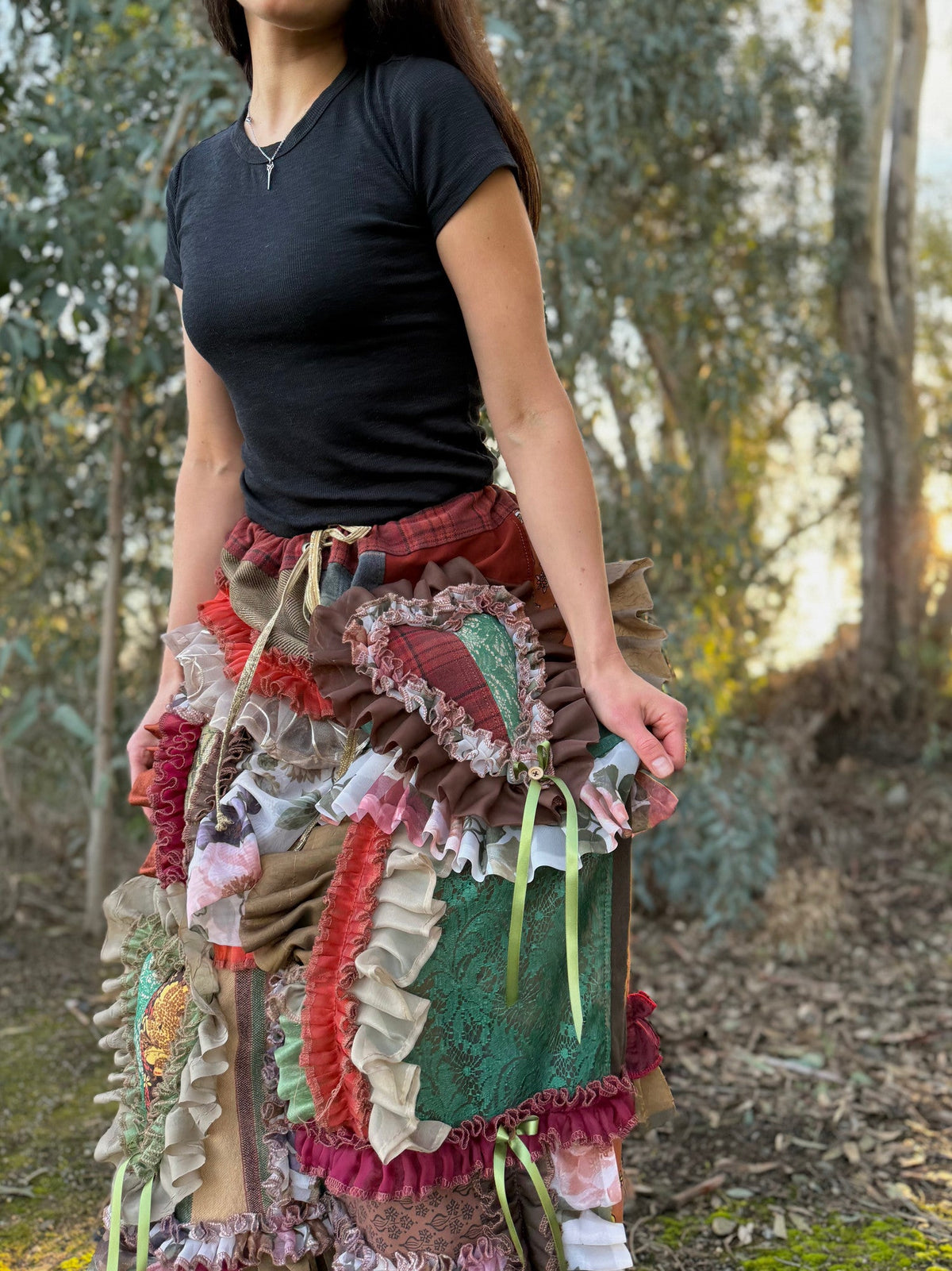 Upcycled Adjustable-Waist Pants