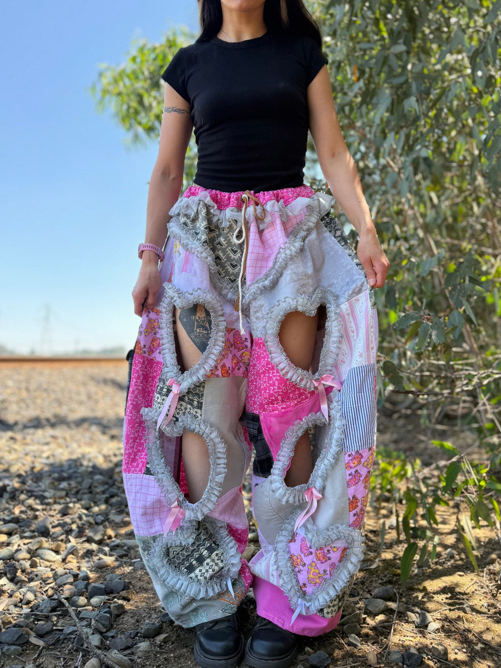Upcycled Adjustable-Waist Pants