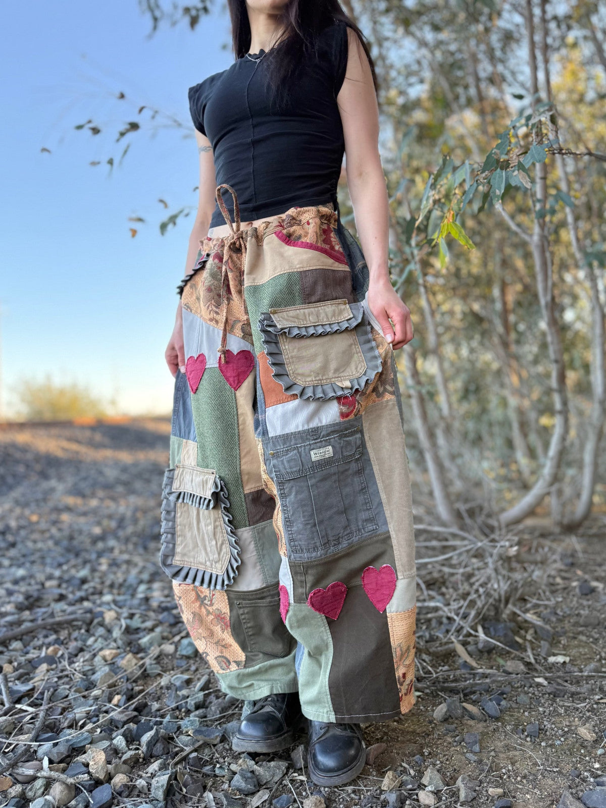 Upcycled Adjustable-Waist Pants