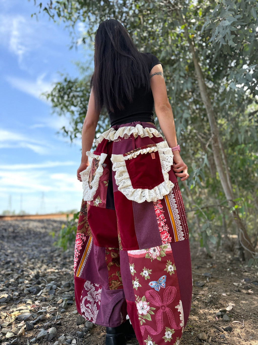 Upcycled Adjustable-Waist Pants