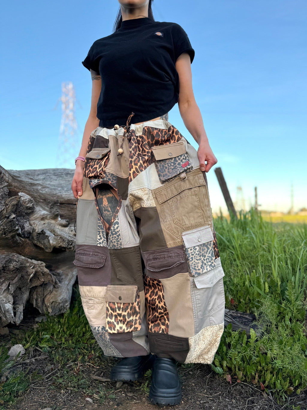 Upcycled Adjustable-Waist Pants