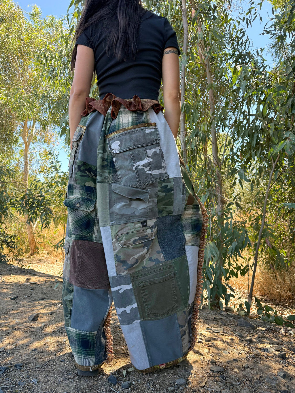 Upcycled Adjustable-Waist Pants