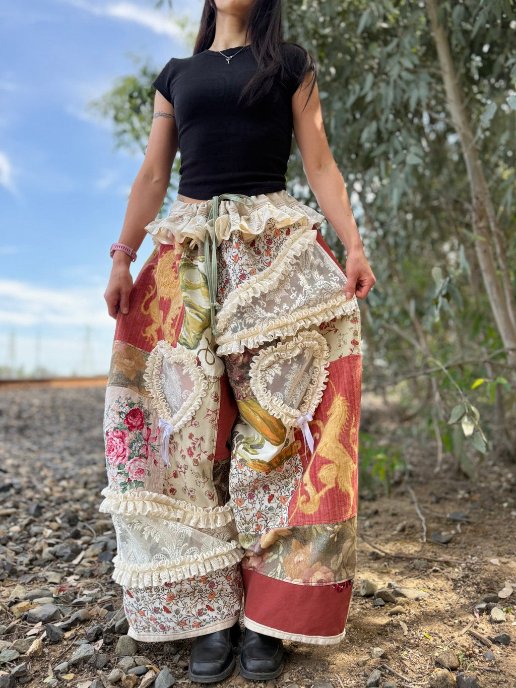 Upcycled Adjustable-Waist Pants