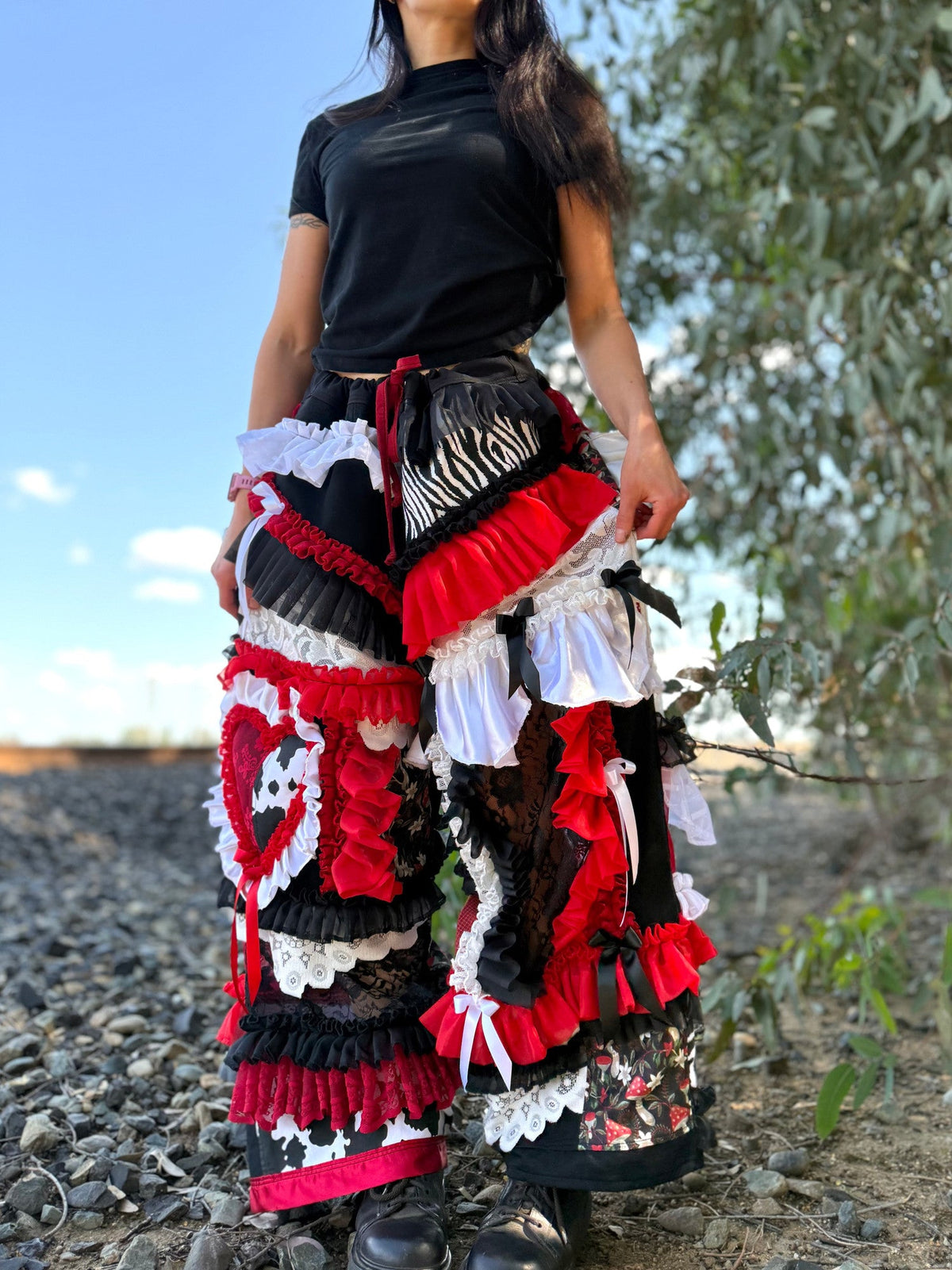 Upcycled Adjustable-Waist Pants