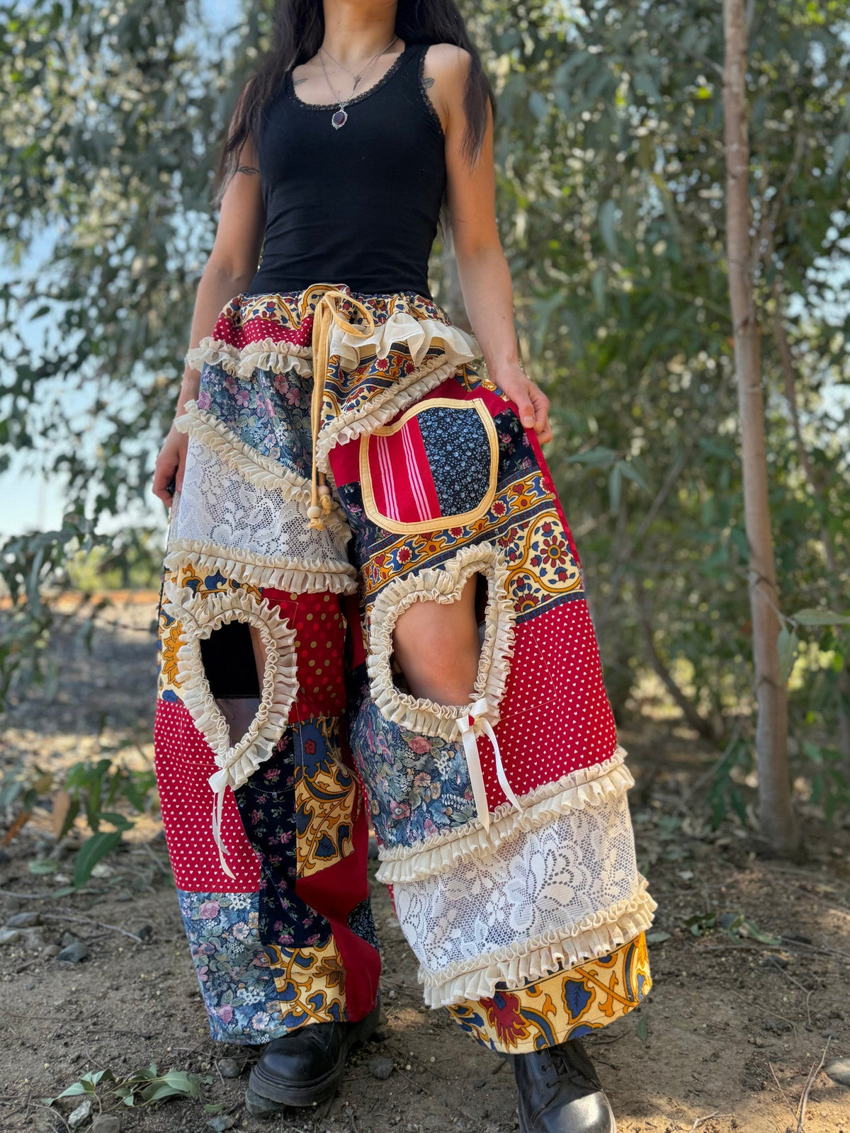 Upcycled Adjustable-Waist Pants