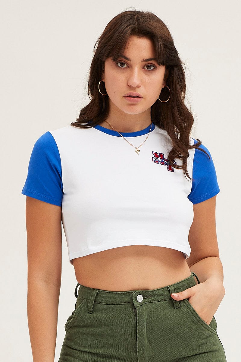 Blue Varsity Baby T-Shirt