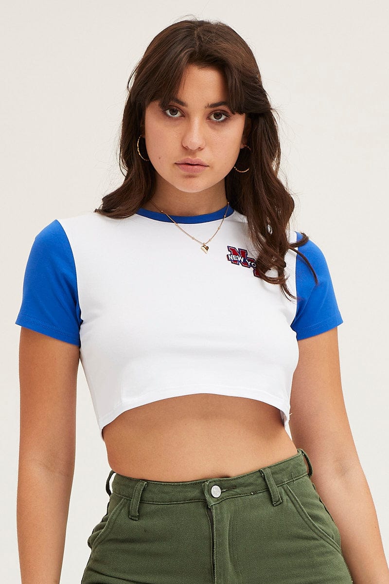 Blue Varsity Baby T-Shirt