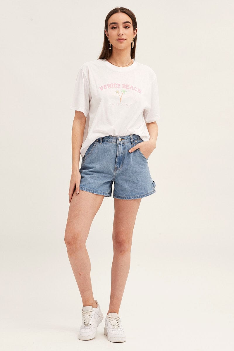 White Embroidered T-Shirt