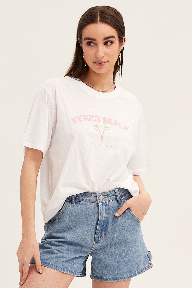 White Embroidered T-Shirt