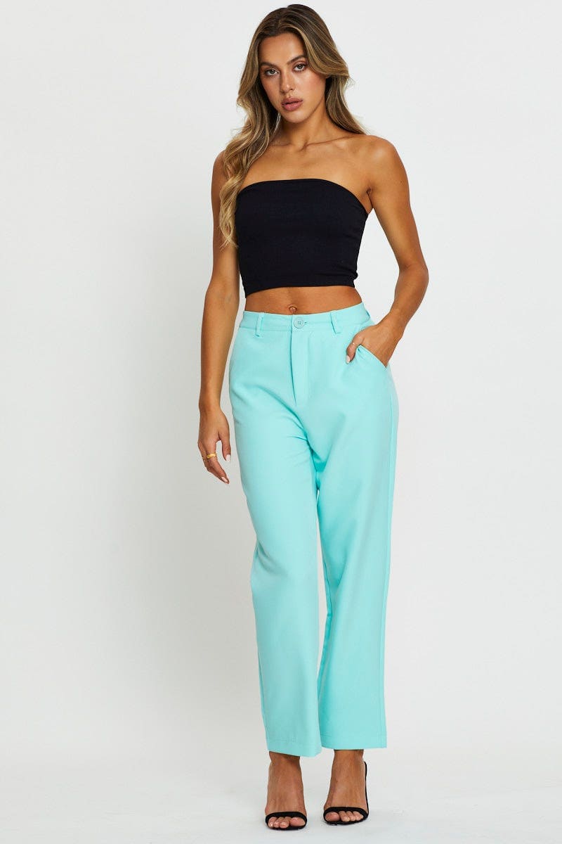 Green Pants Slim Leg