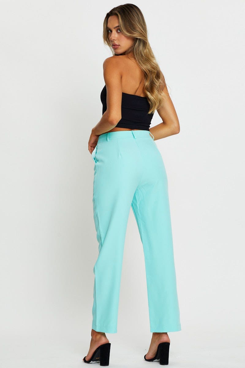 Green Pants Slim Leg