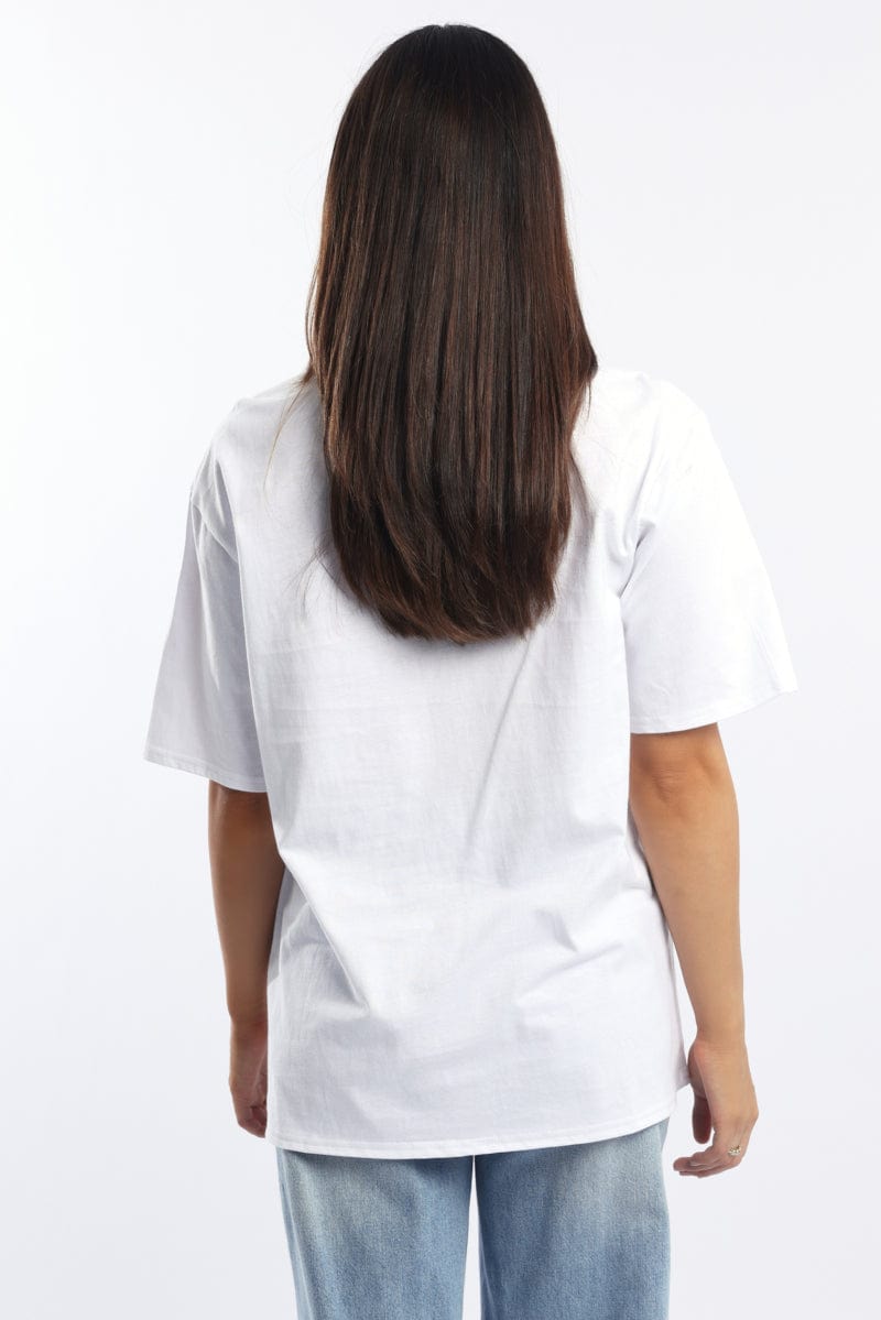 White Graphic T-Shirt Short Sleeve