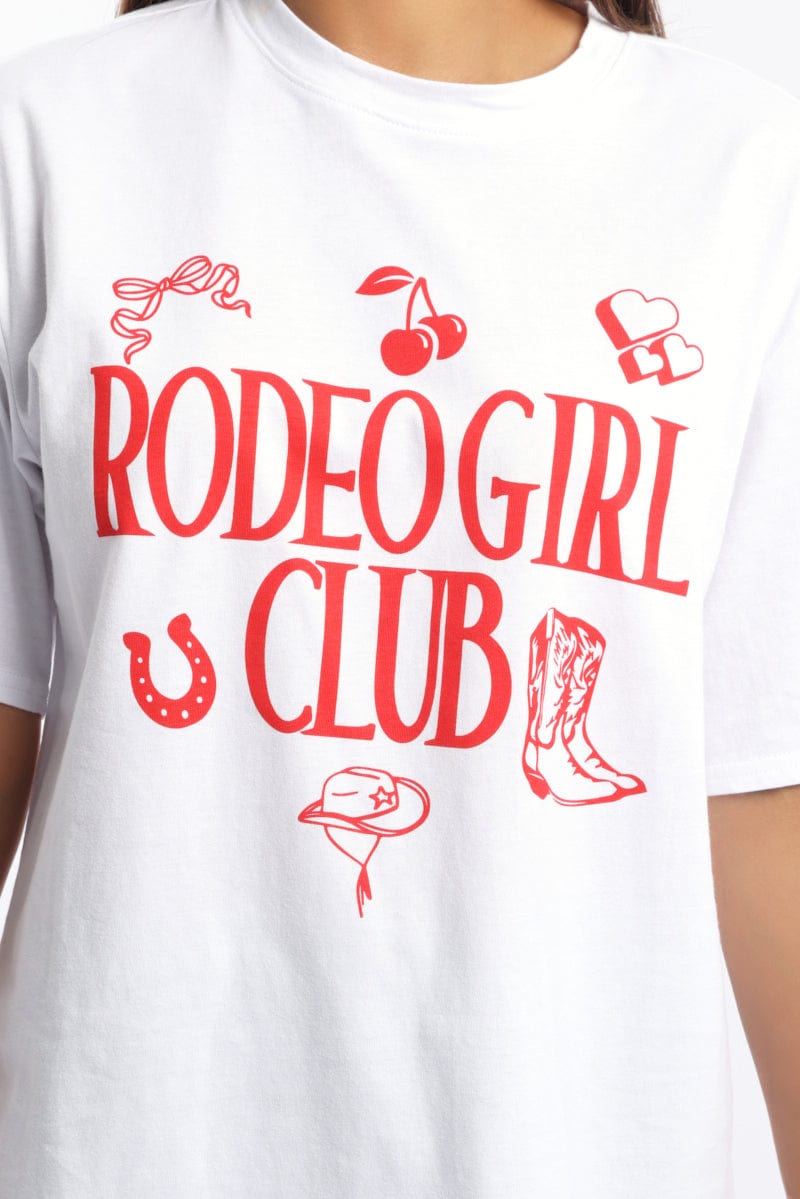 White Graphic T-Shirt Short Sleeve