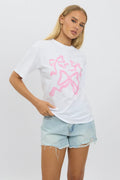 Pink Graphic T-Shirt Short Sleeve