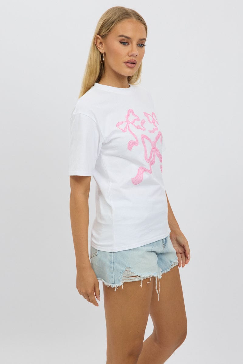 Pink Graphic T-Shirt Short Sleeve