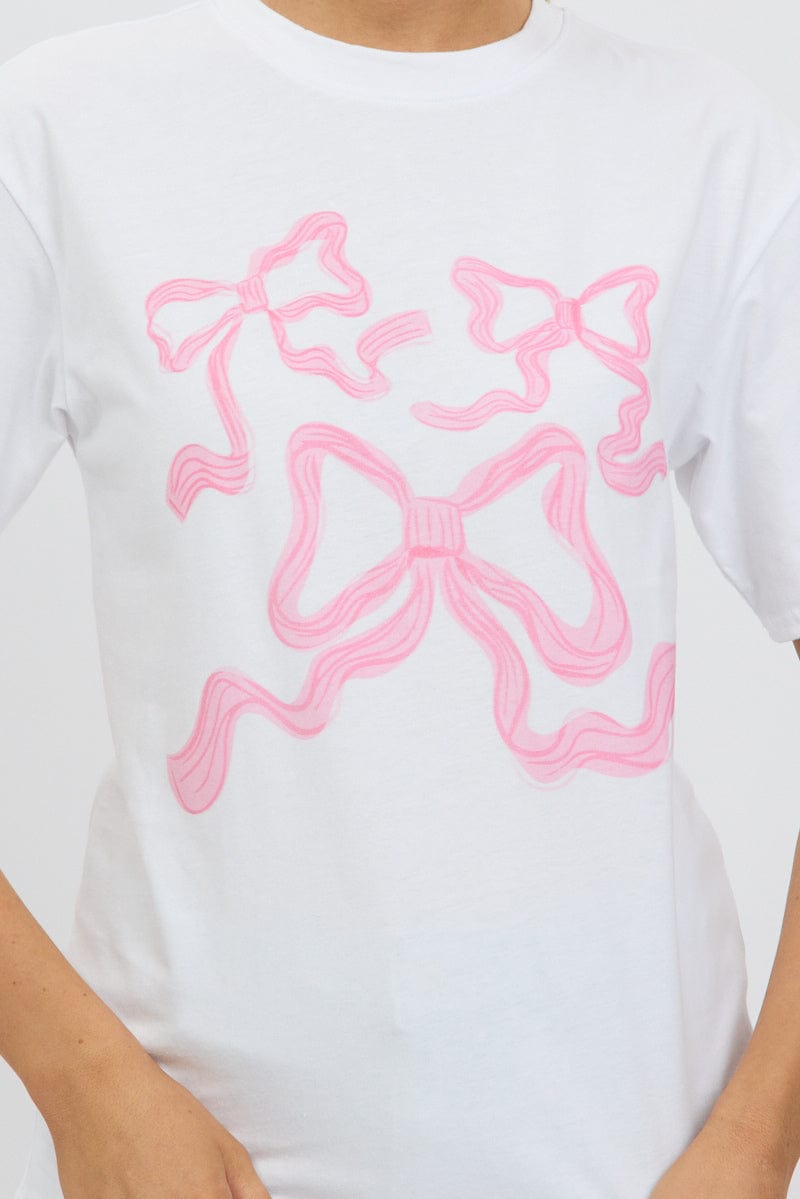 Pink Graphic T-Shirt Short Sleeve