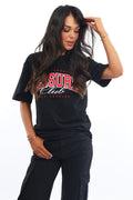 Black Graphic T-Shirt Short Sleeve