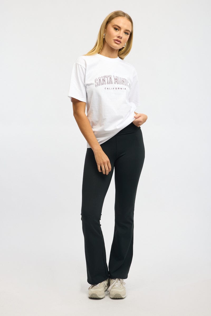 White Graphic T-Shirt Short Sleeve