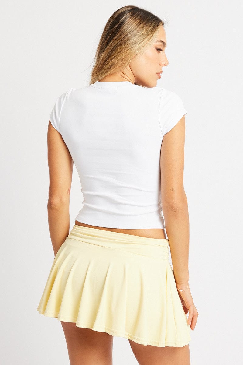 White Graphic T-Shirt Short Sleeve