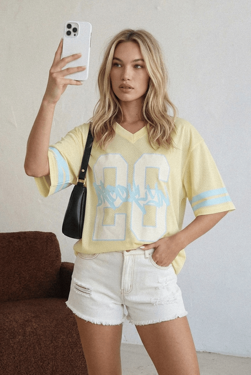 Yellow Sport T-Shirt Short Sleeve
