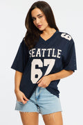Blue Sport T-Shirt Short Sleeve