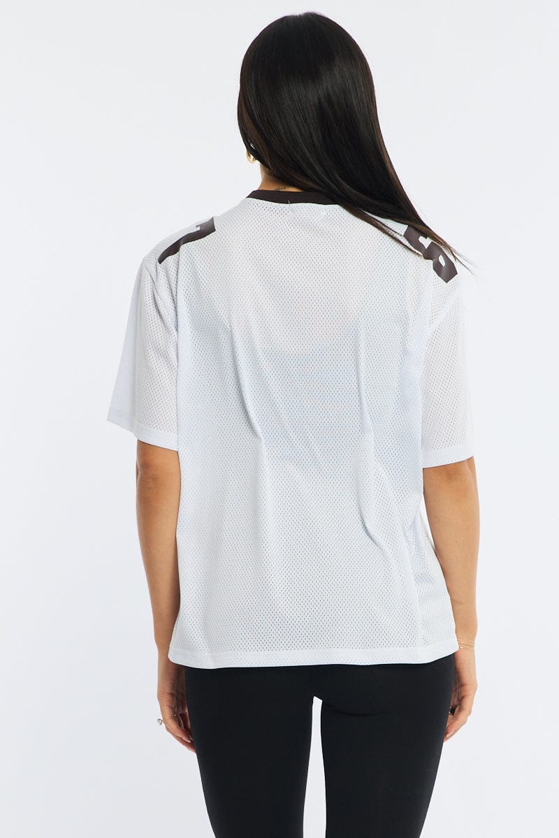 White Sport T-Shirt Short Sleeve
