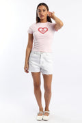 Pink Graphic T-Shirt Short Sleeve