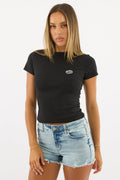 Black Graphic T-Shirt Short Sleeve