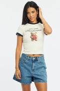 White Graphic T-Shirt Short Sleeve
