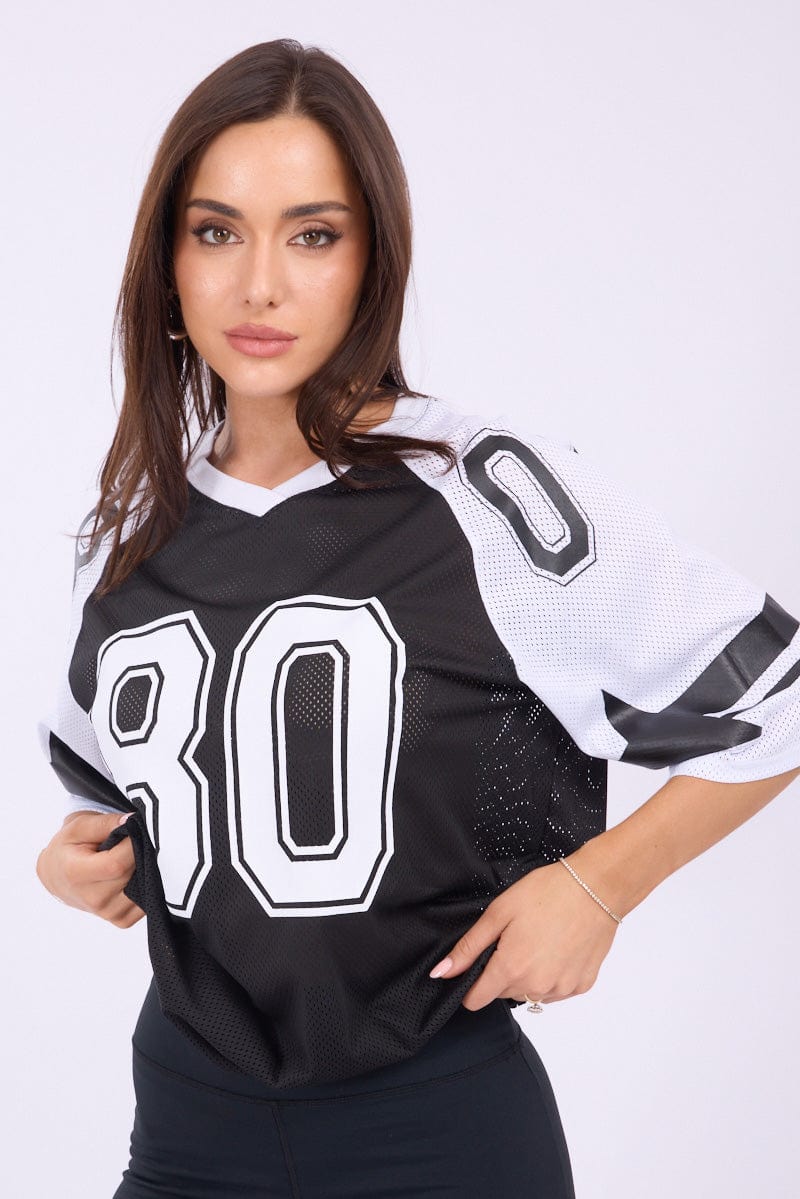 Black Sport T-Shirt Short Sleeve