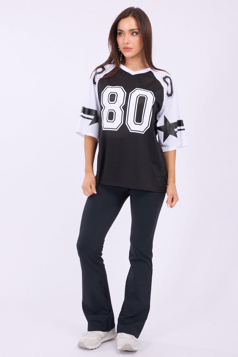 Black Sport T-Shirt Short Sleeve